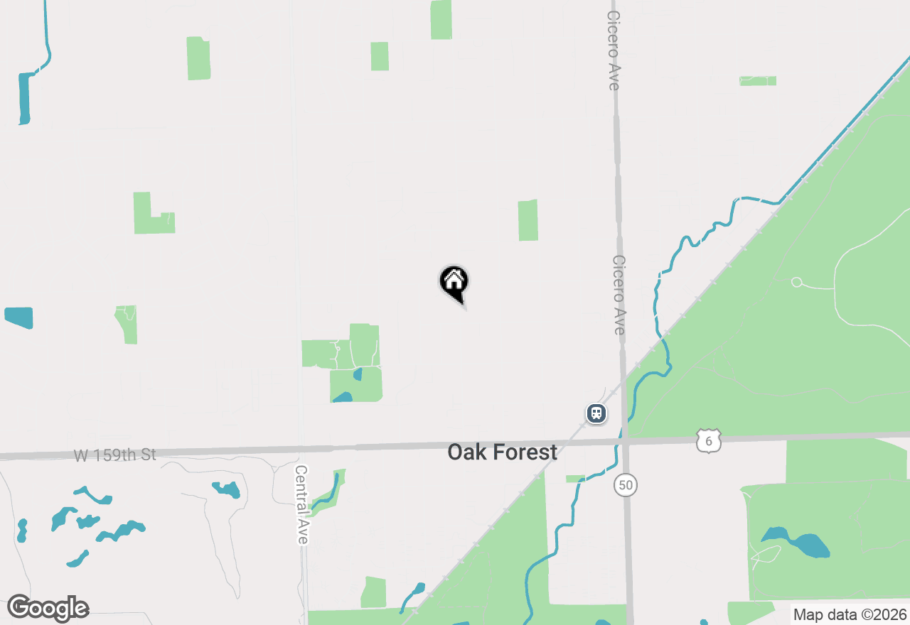Map of 17214 Arrowhead, Oak Forest, IL 60452