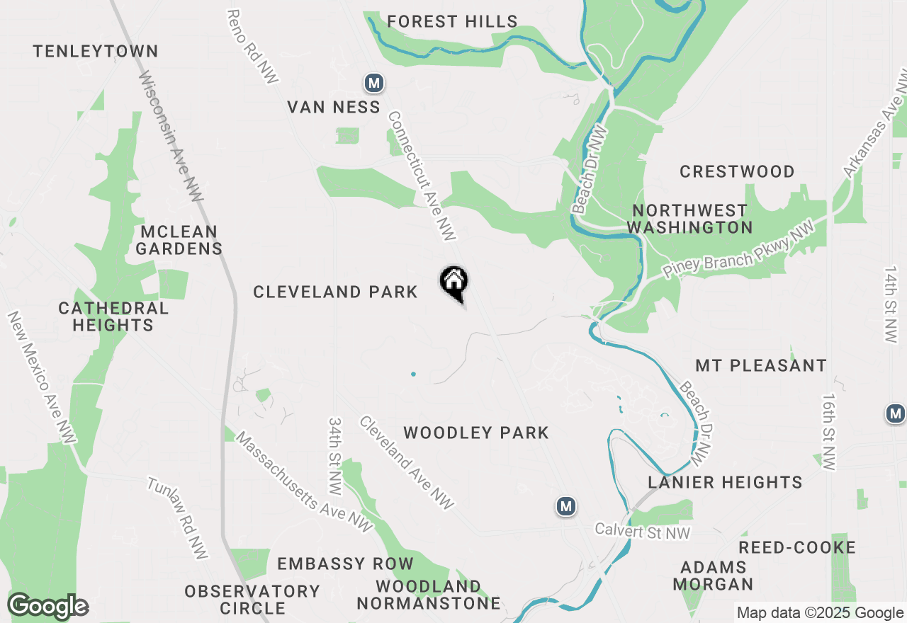 Map of 2939 Macomb Street Nw, Washington, DC 20008