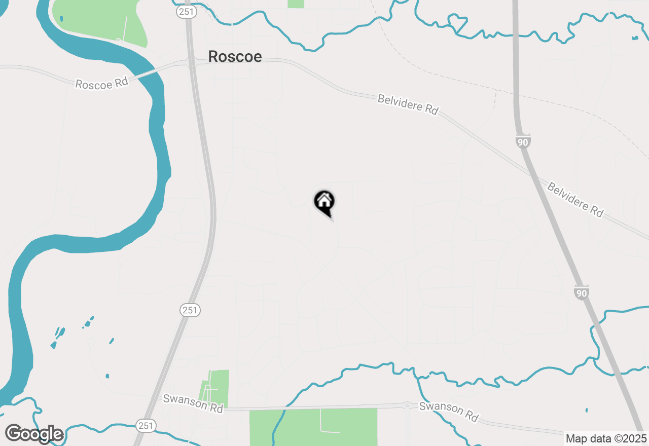 Map of 5924 Wainwright Court, Roscoe, IL 61073