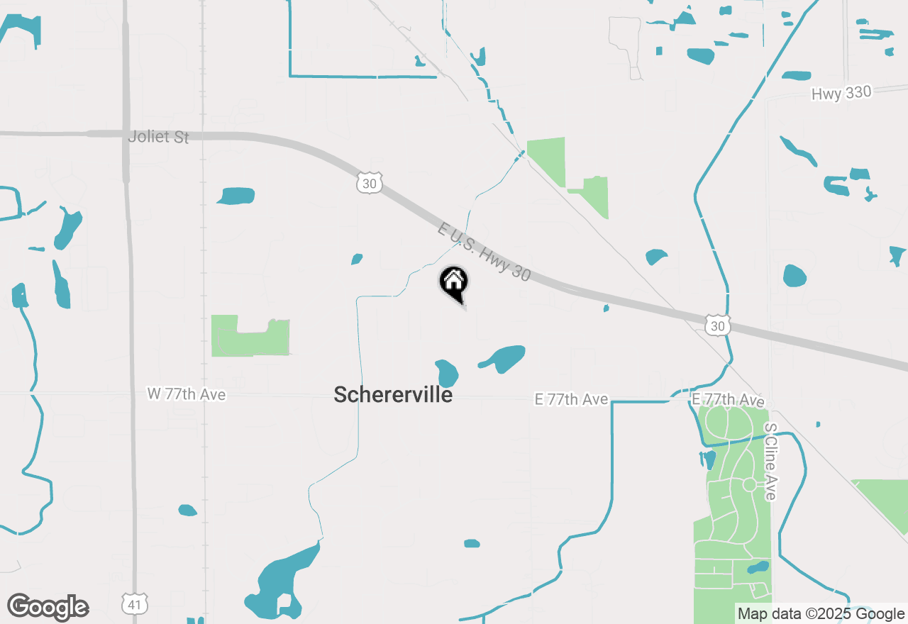 Map of 2142 Deer Run Drive, Schererville, IN 46375
