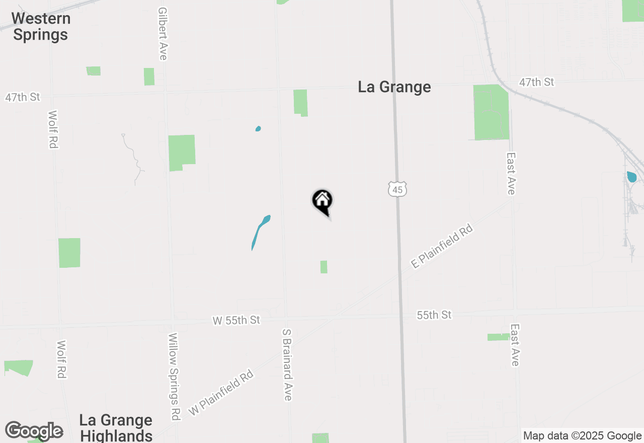Map of 930 S Spring Avenue, La Grange, IL 60525