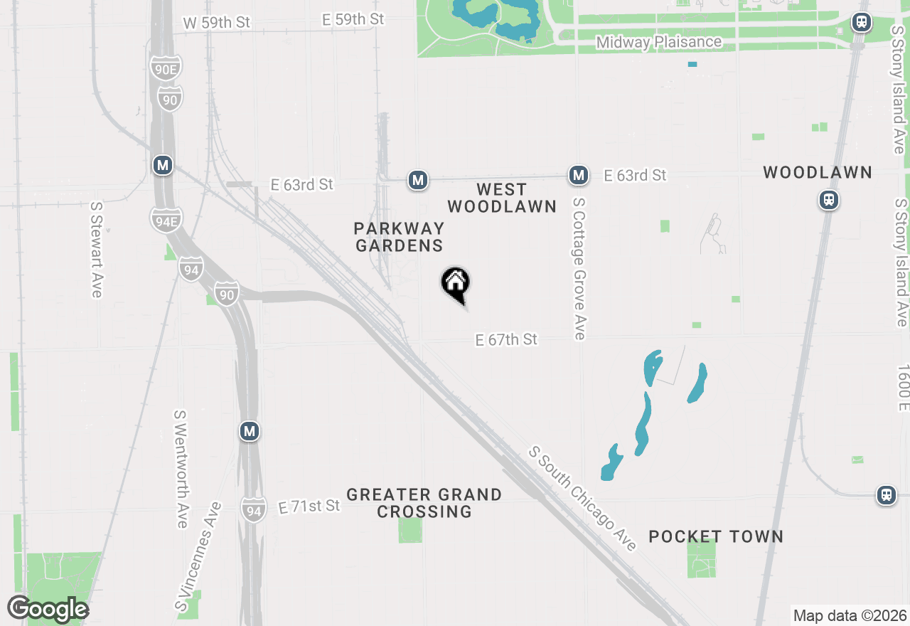 Map of 6618 S Marquette Road, Chicago, IL 60637