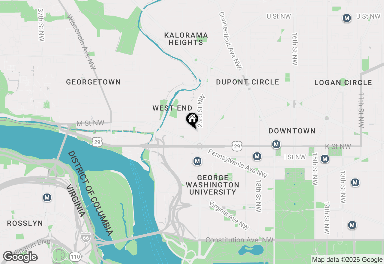 Map of 1111 24th Street Nw #83, Washington, DC 20037