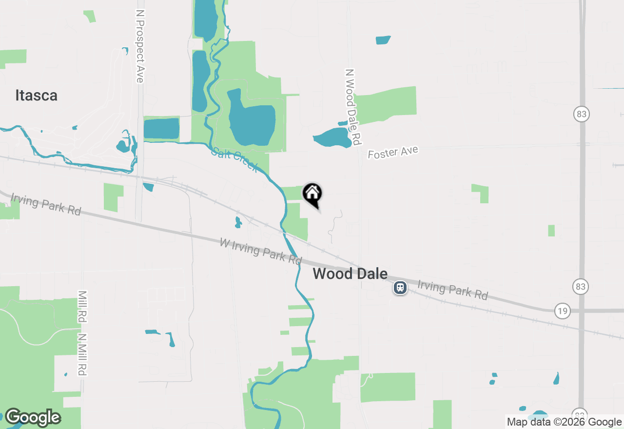 Map of 188 W Center Street, Wood Dale, IL 60191