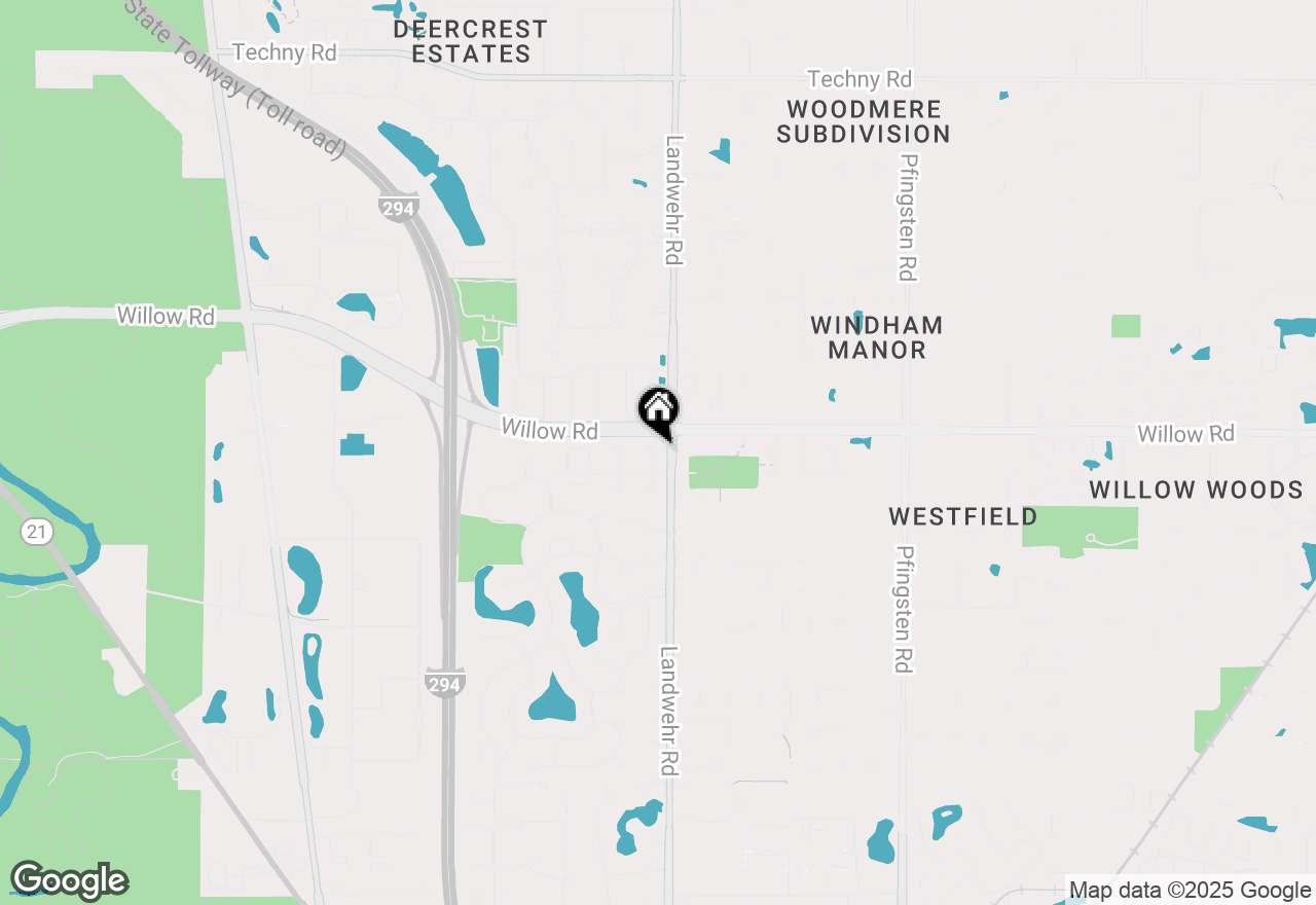 Map of 2809 Meadowview Court, Glenview, IL 60026