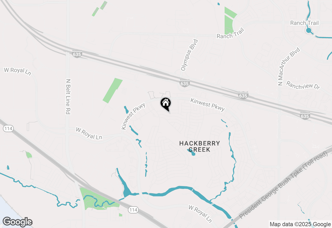 Map of 2404 Southern Oak Drive, Irving, TX 75063