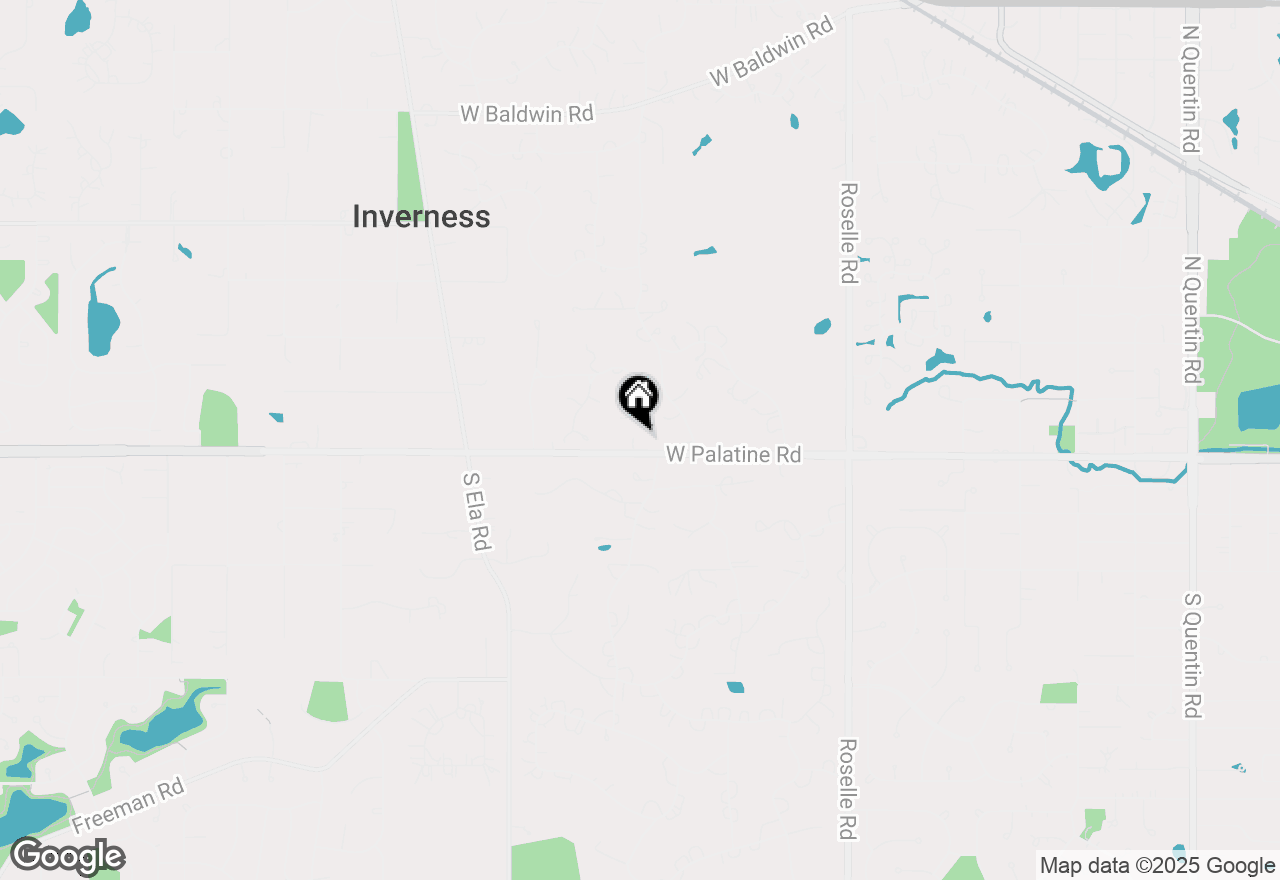 Map of 1802 Palatine Road, Inverness, IL 60067