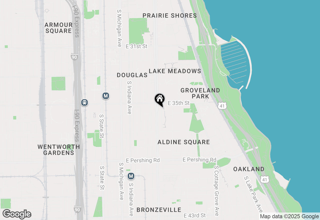 Map of 3527 S King Drive #3N, Chicago, IL 60653