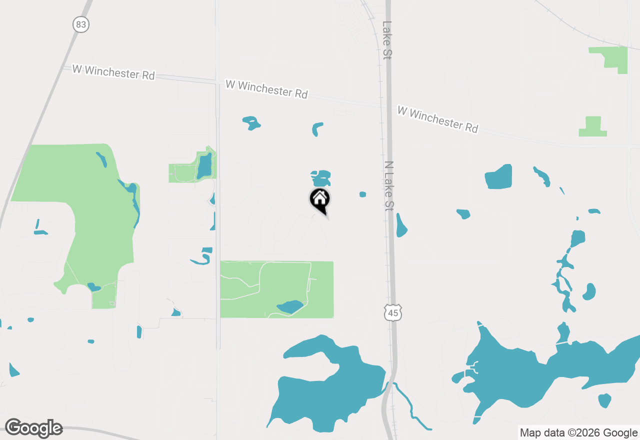 Map of 360 Ambria Drive, Mundelein, IL 60060