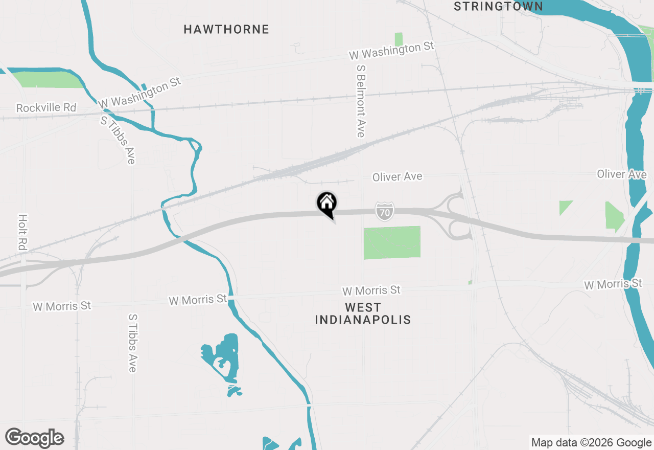 Map of 840 S Pershing Avenue, Indianapolis, IN 46221