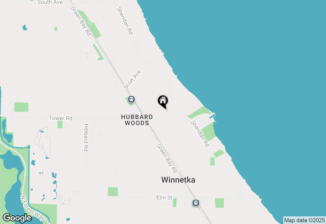 Map of 910 Private Road, Winnetka, IL 60093