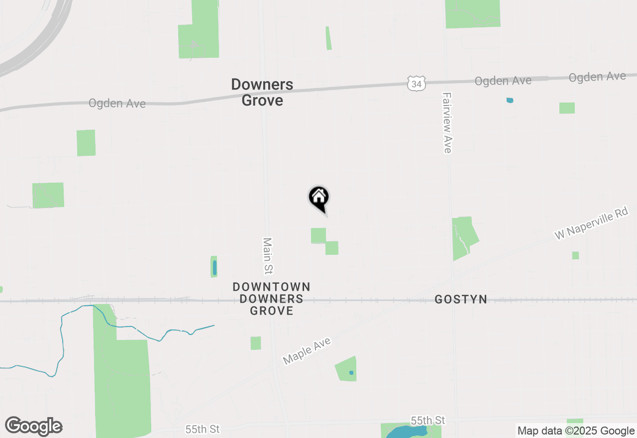 Map of 835 Birch Avenue, Downers Grove, IL 60515