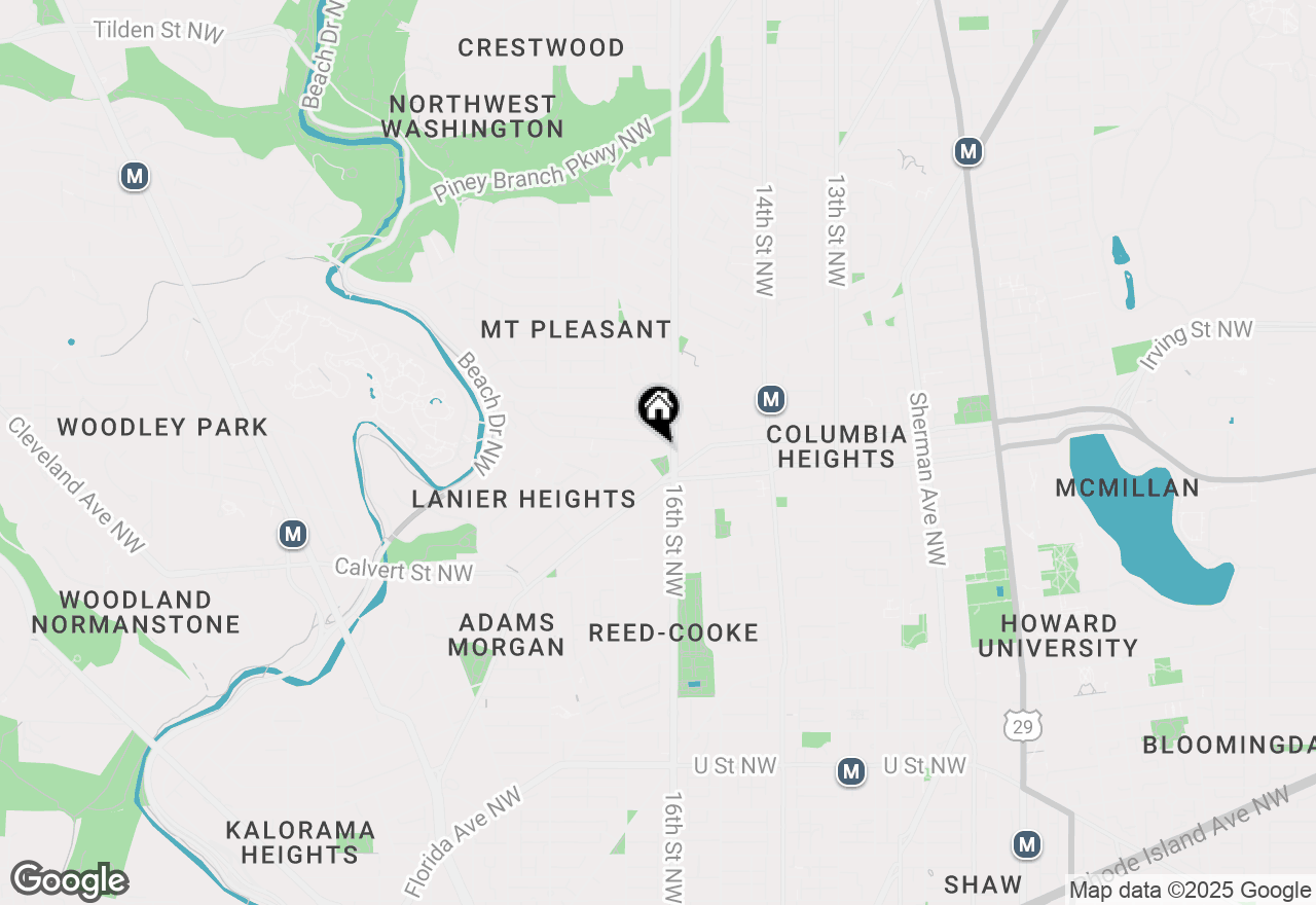 Map of 1613 Harvard Street Nw #415, Washington, DC 20009