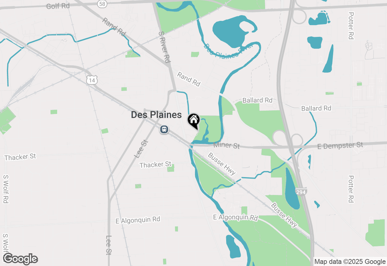 Map of 1685 Mill Street #605, Des Plaines, IL 60016