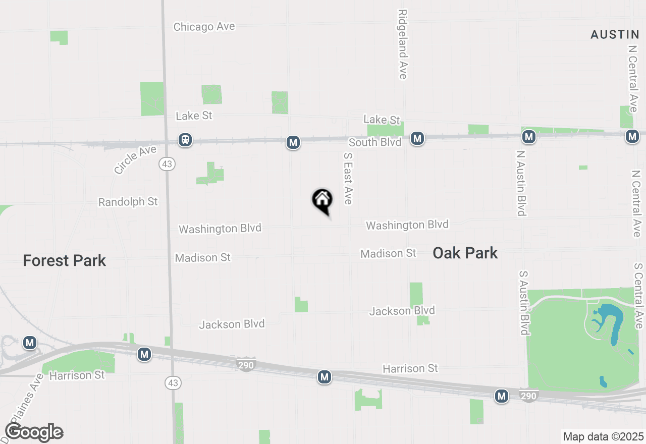 Map of 337 Wesley Avenue #C, Oak Park, IL 60302