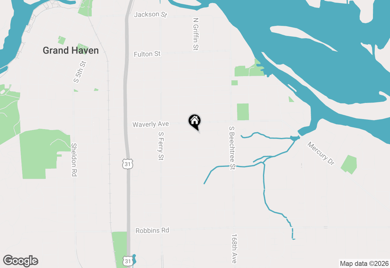 Map of 705 S Griffin Street, Grand Haven, MI 49417