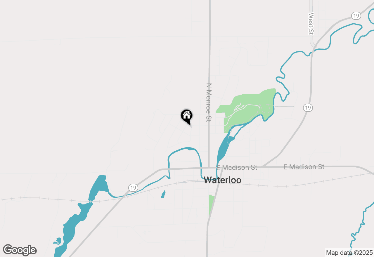 Map of 440 Bradford Drive, Waterloo, WI 53594