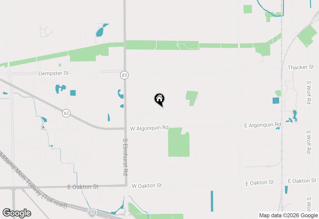 Map of 1044 Willson Drive, Des Plaines, IL 60016