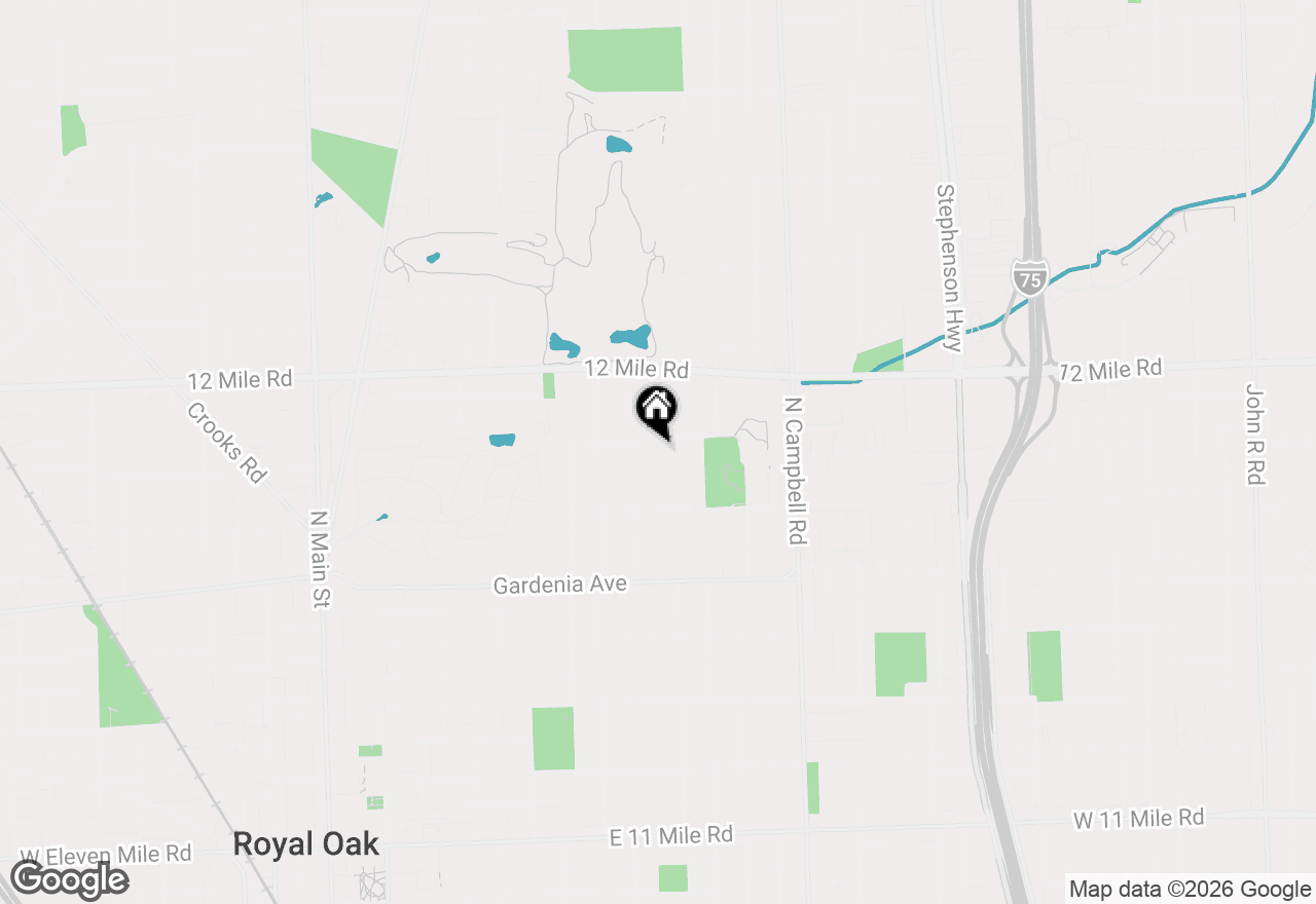 Map of 1419 N Blair Avenue, Royal Oak, MI 48067