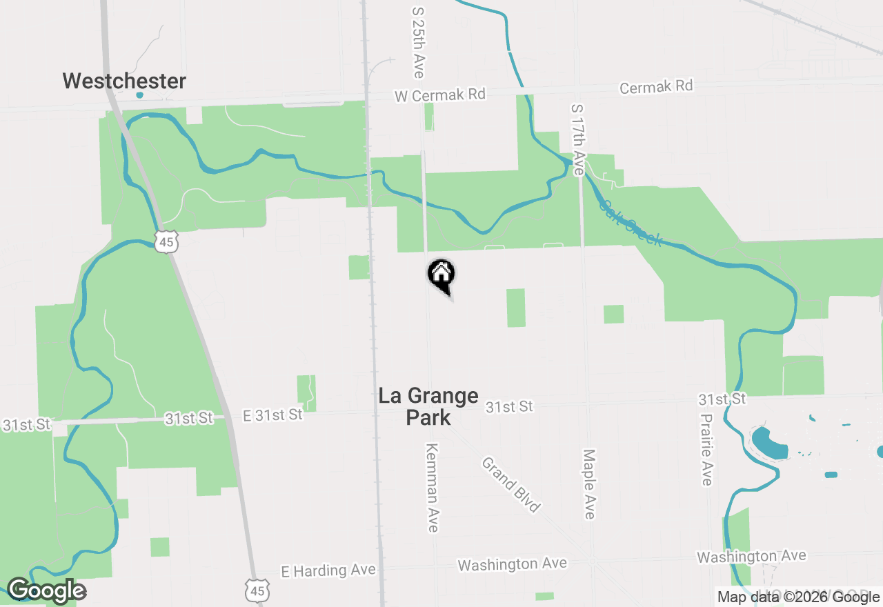 Map of 1434 Blanchan Avenue, La Grange Park, IL 60526