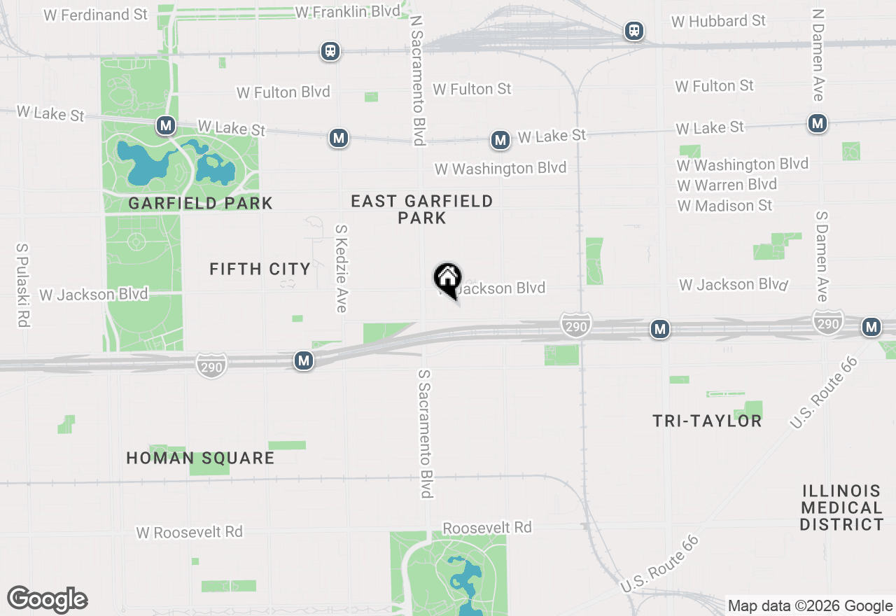 Map of 327 S Richmond Street, Chicago, IL 60612