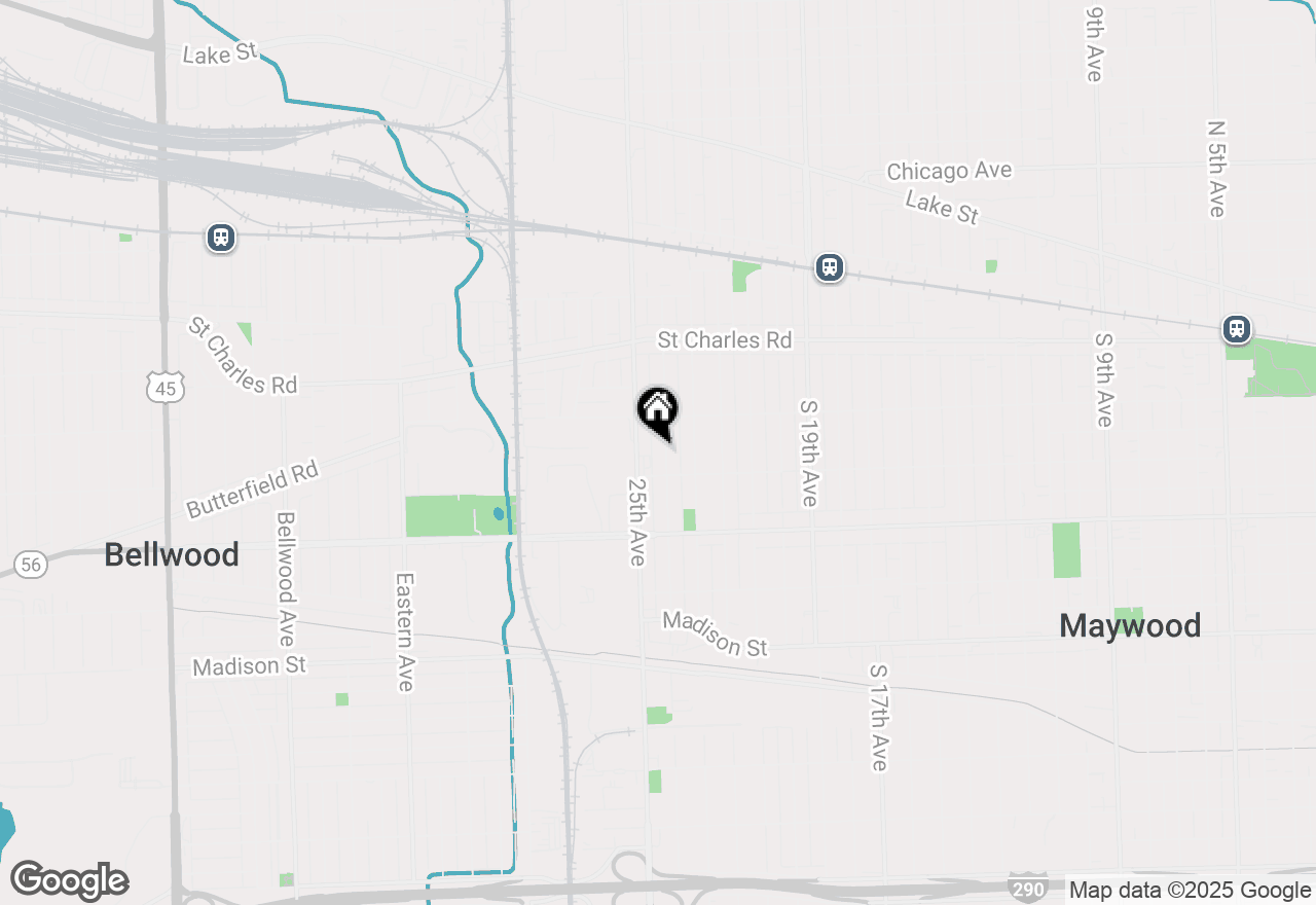 Map of 428 24th Avenue #1, Bellwood, IL 60104