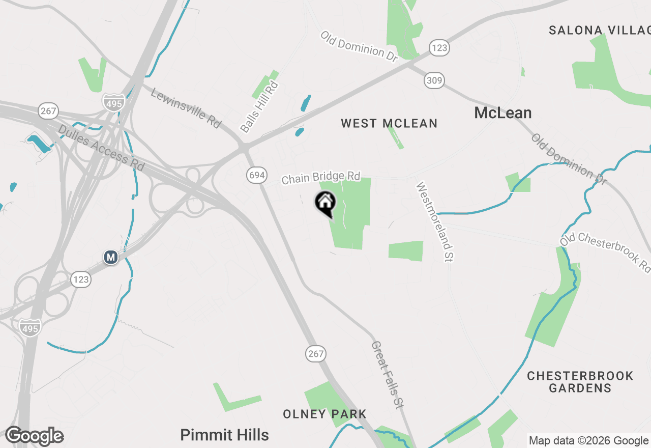 Map of 1601 Mary Ellen Court, Mclean, VA 22101
