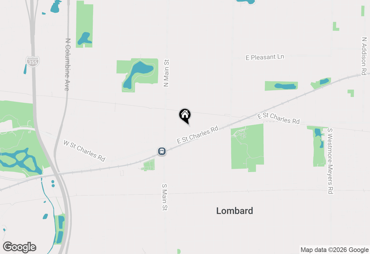 Map of 116 E Grove Street, Lombard, IL 60148