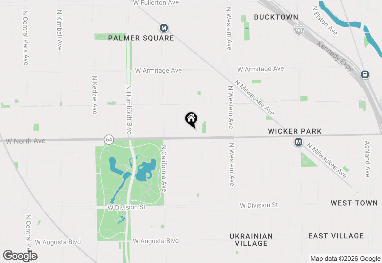 Map of 1621 N Talman Avenue, Chicago, IL 60647