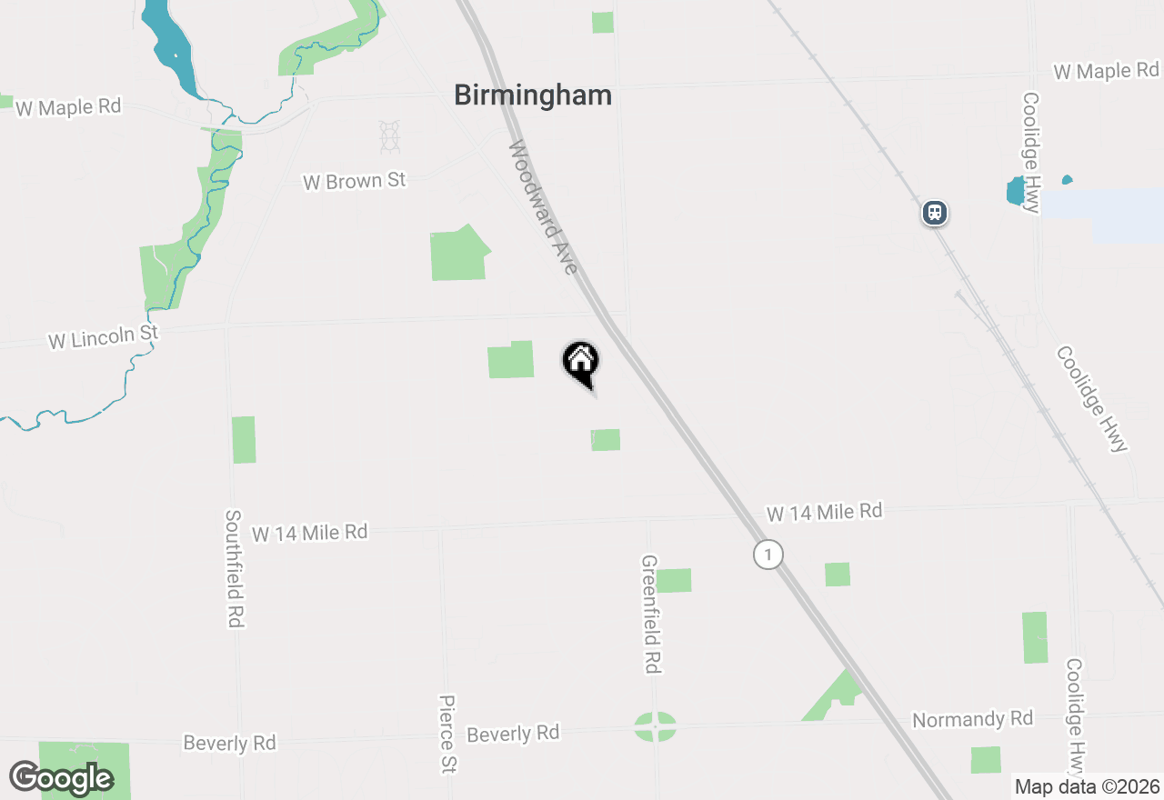 Map of 875 Chapin Avenue, Birmingham, MI 48009