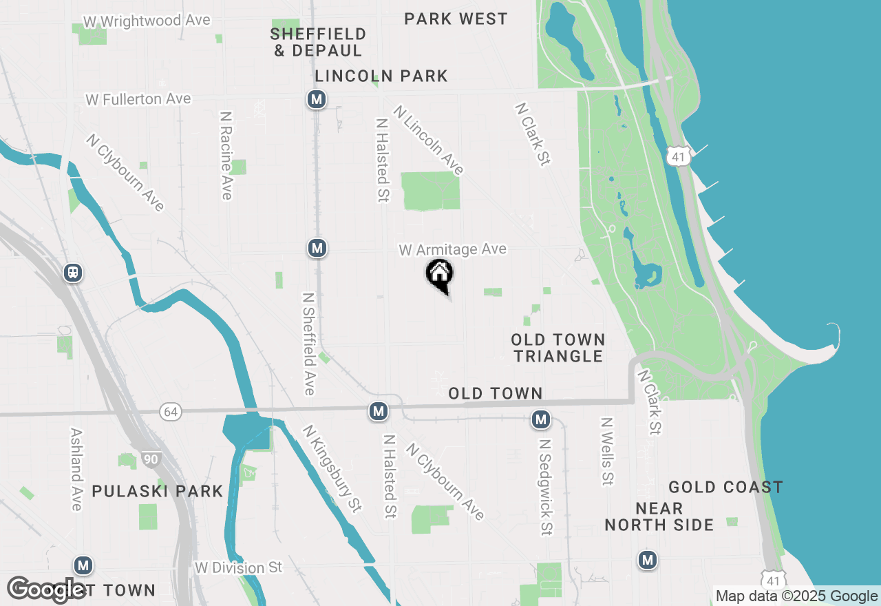 Map of 1866 N Howe Street, Chicago, IL 60614