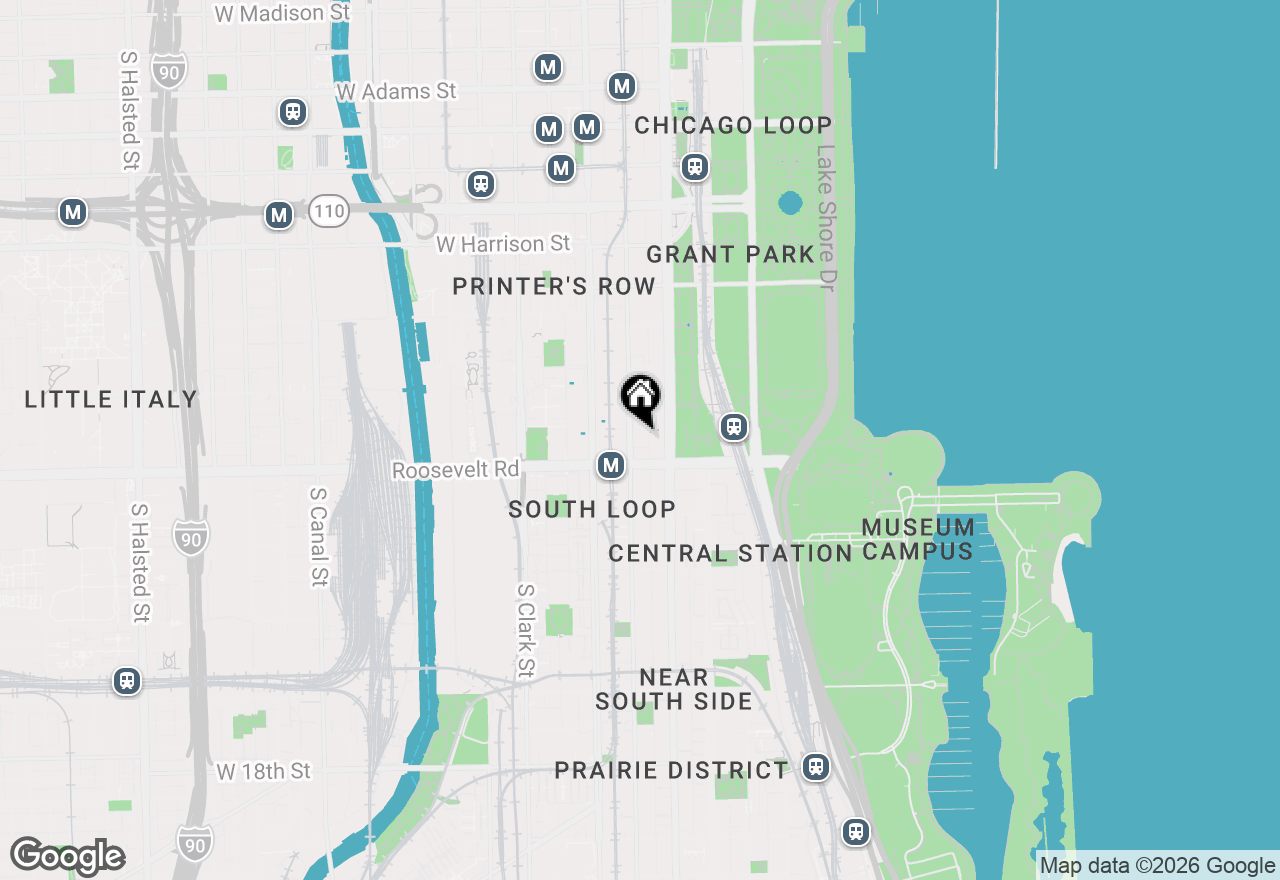 Map of 1133 S Wabash Avenue #303, Chicago, IL 60605