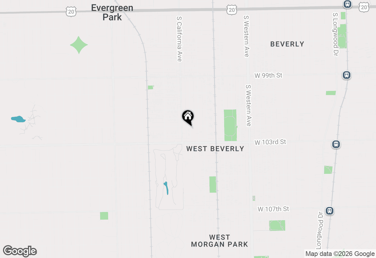 Map of 10206 S Fairfield Avenue, Chicago, IL 60655