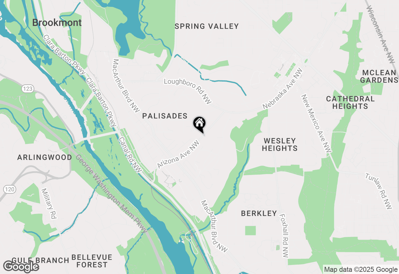 Map of 2930 Arizona Avenue Nw, Washington, DC 20016