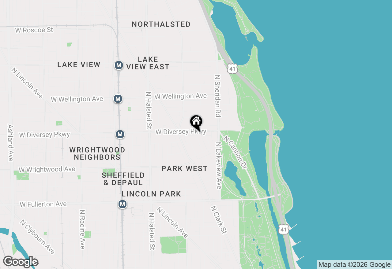 Map of 2773 N Hampden Court #506, Chicago, IL 60614