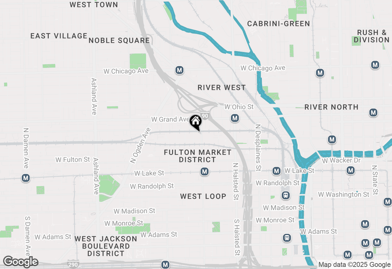 Map of 413 N Carpenter Street #2D, Chicago, IL 60642