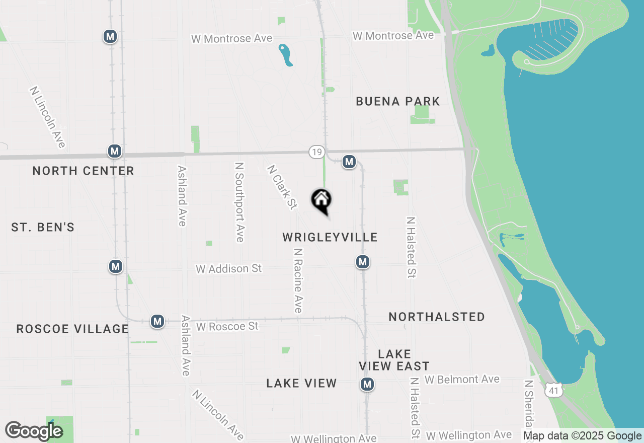 Map of 3735 N Clifton Avenue #3, Chicago, IL 60613