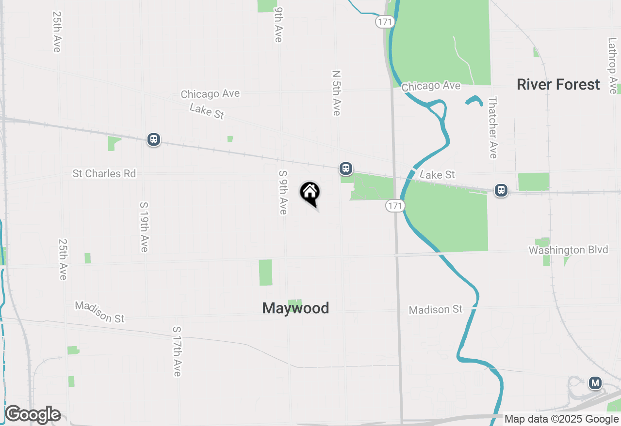 Map of 218 S 7th Avenue, Maywood, IL 60153