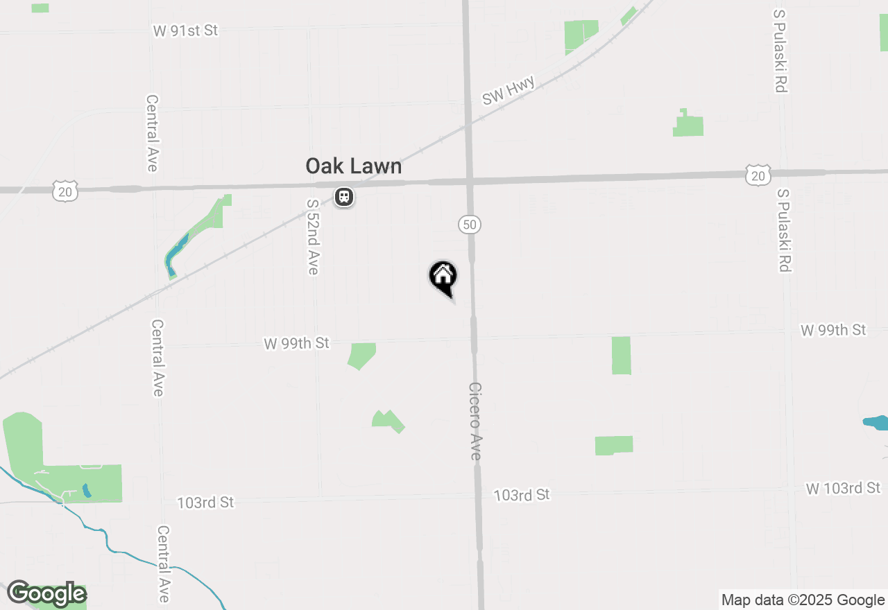 Map of 4839 W 98th Place, Oak Lawn, IL 60453