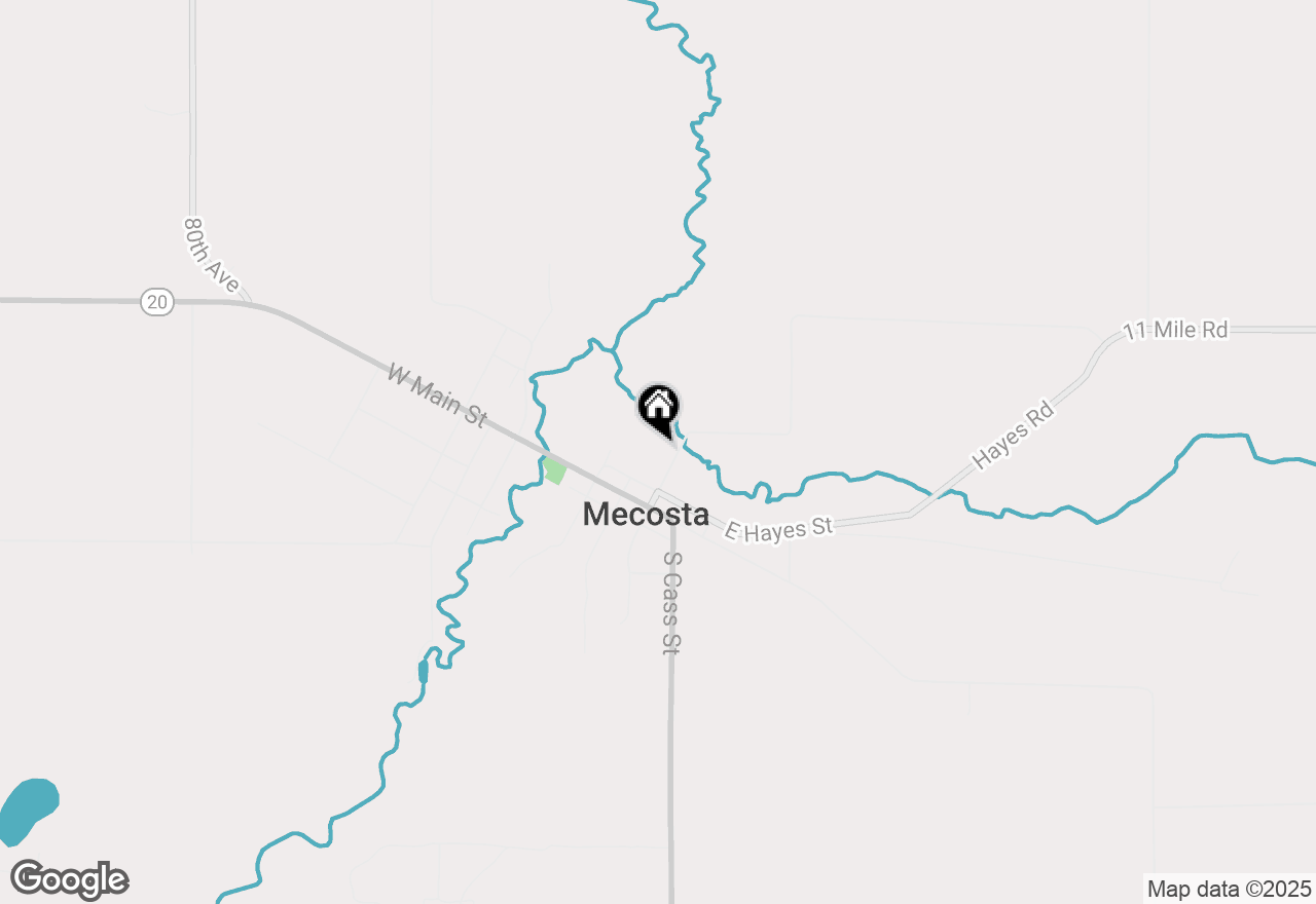 Map of 177 N Webber Street, Mecosta, MI 49332