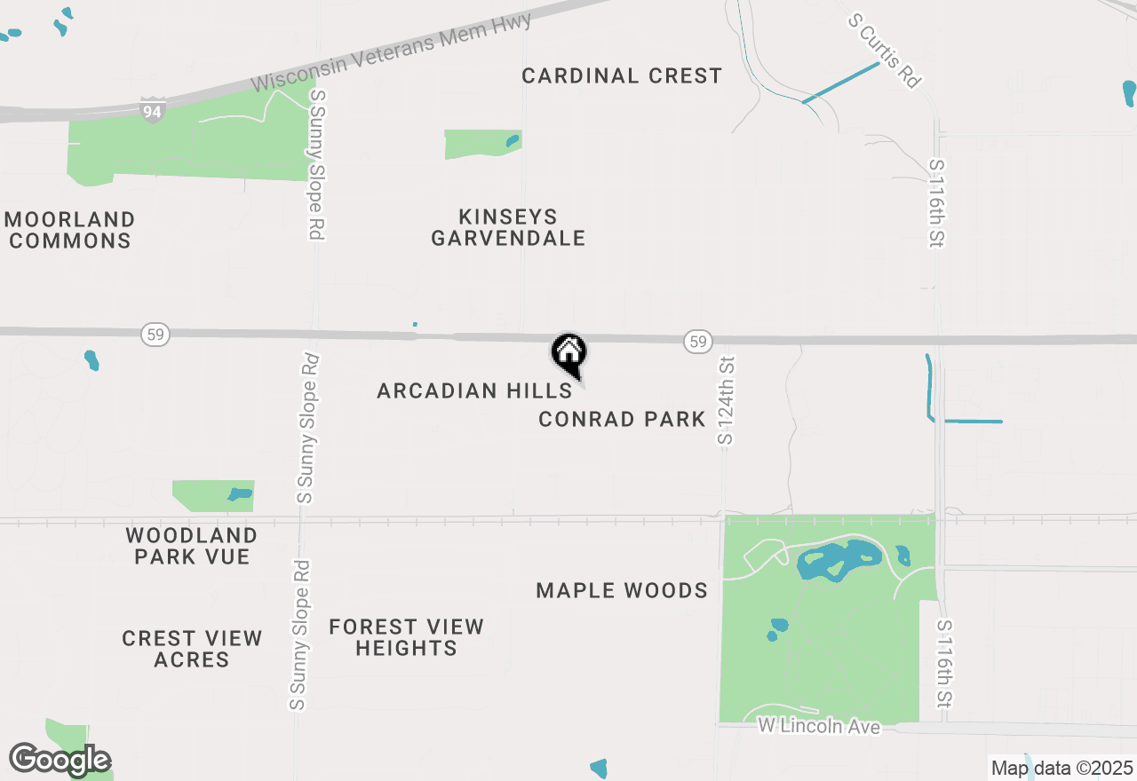 Map of 13008 W Meadow Ln, New Berlin, WI 53151