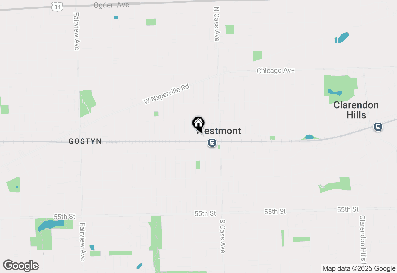 Map of 100 W Burlington Avenue, Westmont, IL 60559