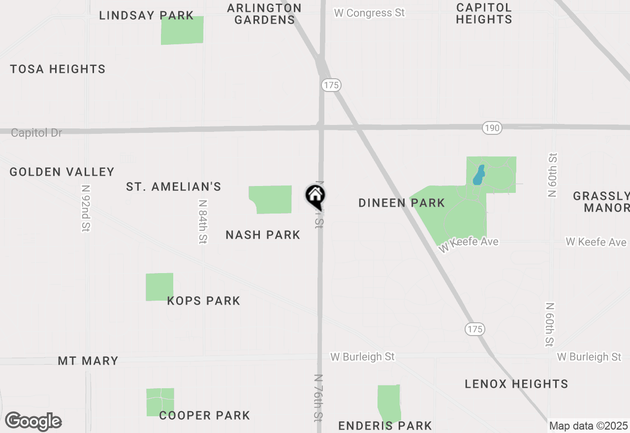 Map of 3631 N 76th St, Milwaukee, WI 53222