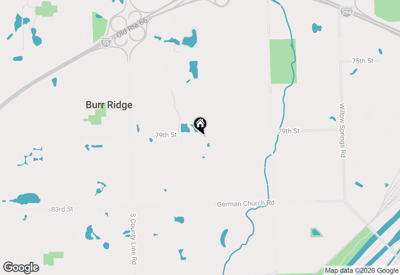 Map of 11602 Briarwood Lane, Burr Ridge, IL 60527