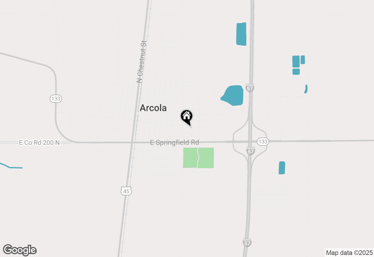 Map of 452 E Washington Street, Arcola, IL 61910
