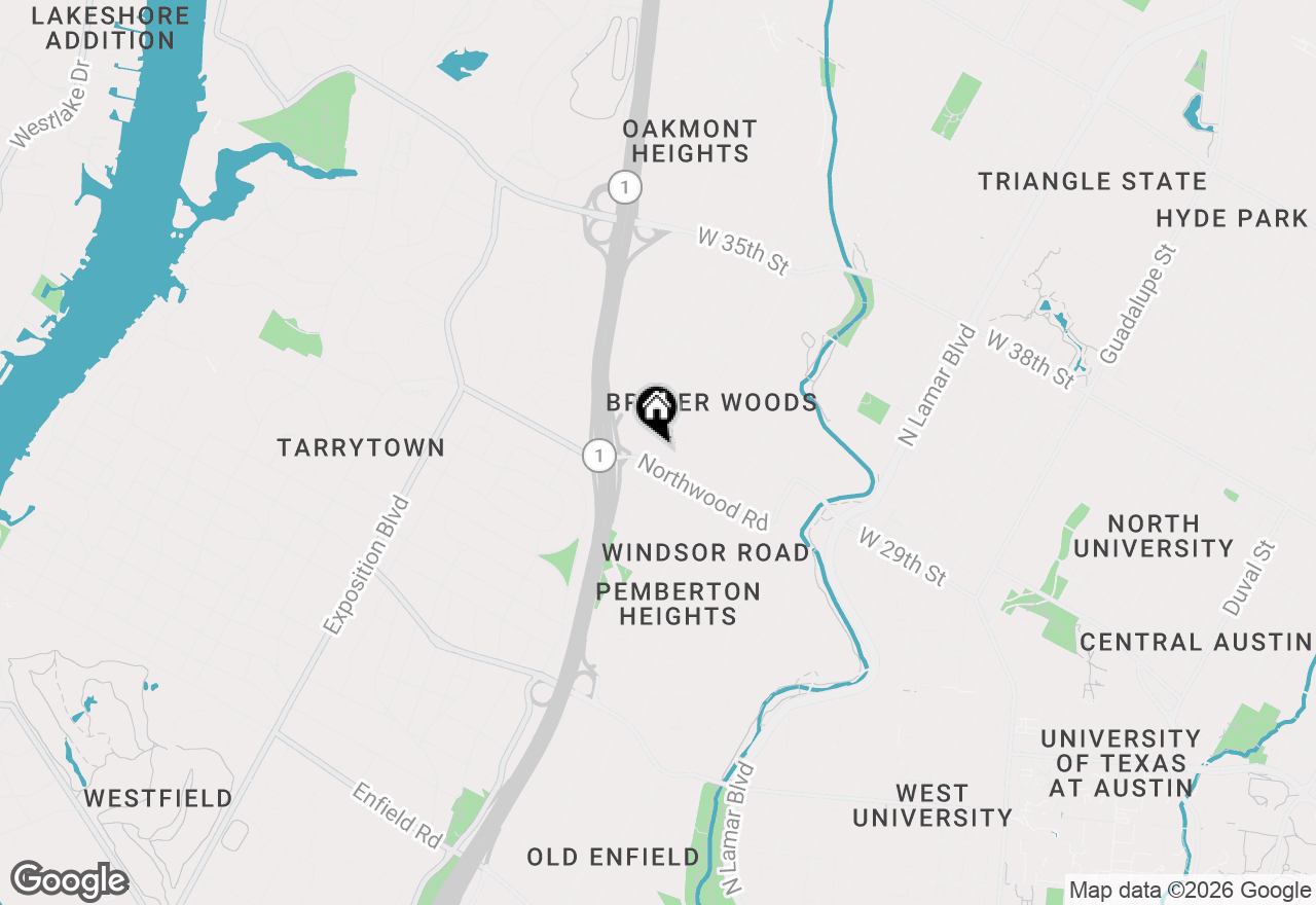 Map of 2808 Jefferson, Austin, TX 78703