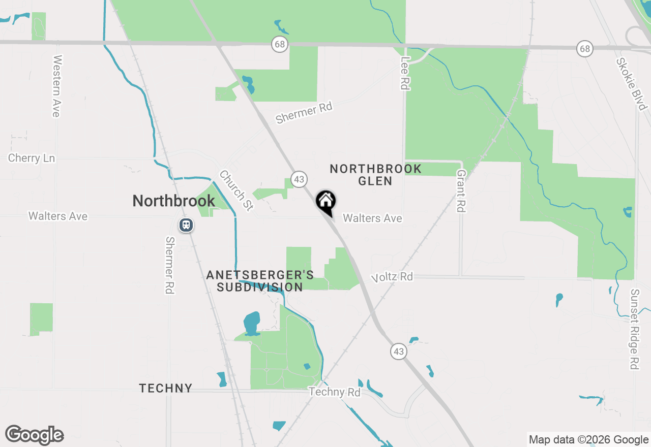 Map of 1402 Waukegan Road, Northbrook, IL 60062