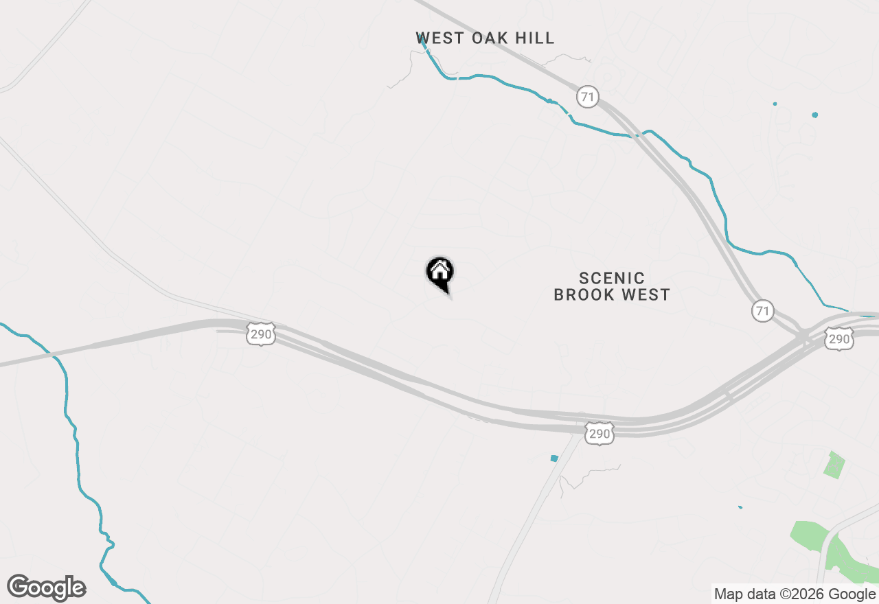 Map of 7621 Scenic Brook Dr, Austin, TX 78736