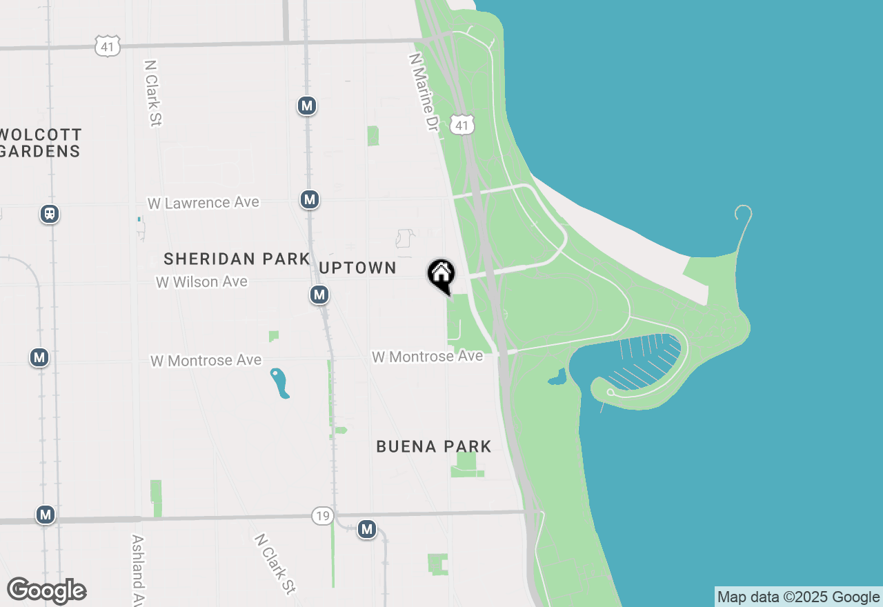 Map of 4520 N Clarendon Avenue #907, Chicago, IL 60640