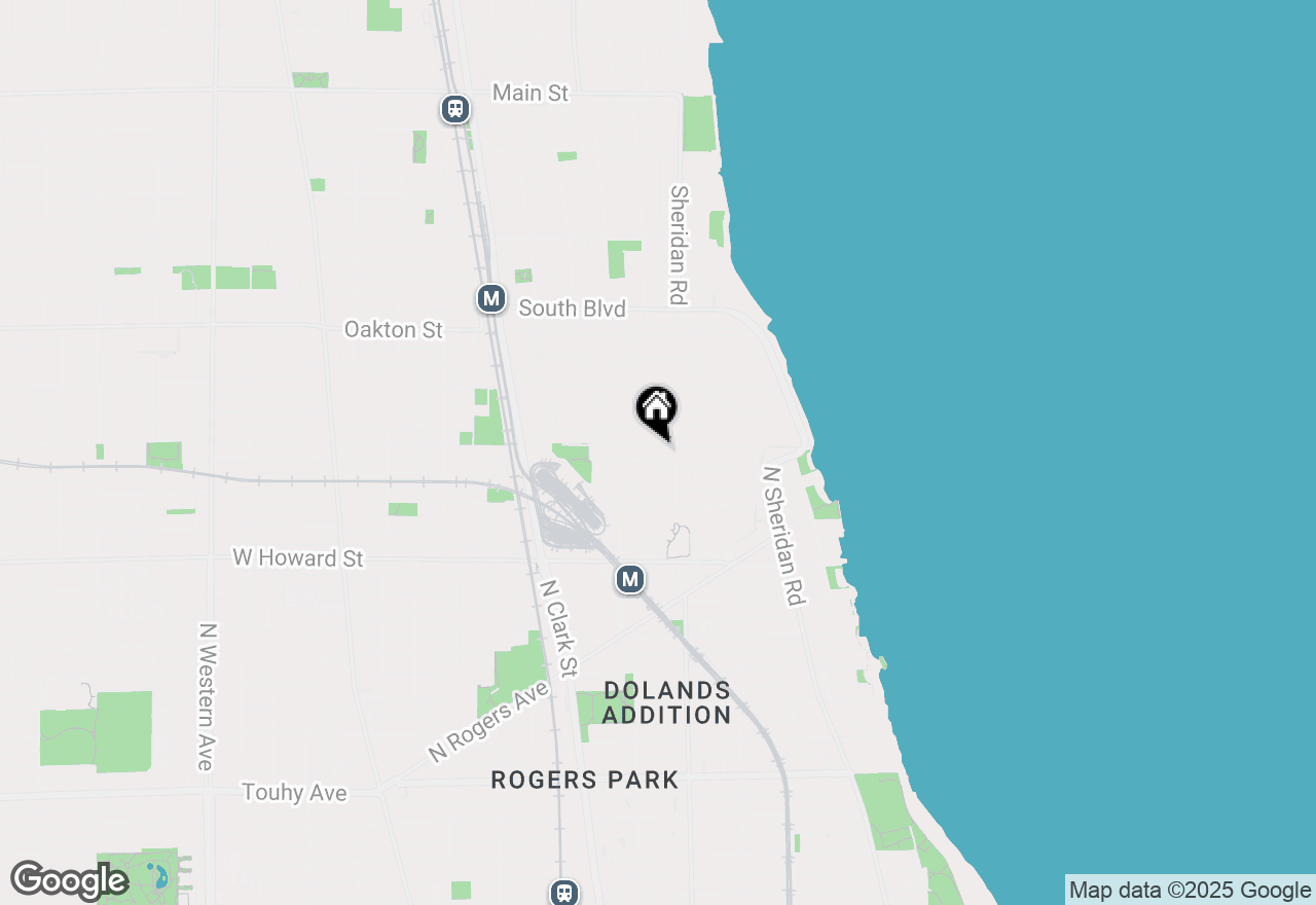 Map of 1628 W Juneway Terrace #3W, Chicago, IL 60626